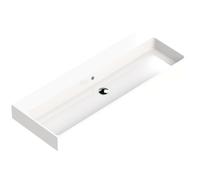 Thebalux lavabo Quadro 120 cm céramique 1x cuve sans trou de robinet 3QU120013KW