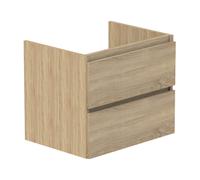 Thebalux meuble bas, Beat 45, 2x tiroir en applique, 2x liste de préhension en bois couleur meuble 1BE60039SQ