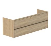 Thebalux meuble bas, Beat 45, 2x tiroir encastré, 2x liste de préhension en bois couleur meuble 1BE140015WN