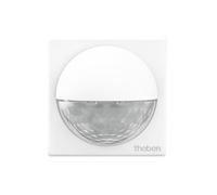 Theben 1010200 theLuxa R180 WH - Détecteur de Mouvement Passif Infrarouge Blanc - Couverture Angulaire 180° - pour l'extérieur