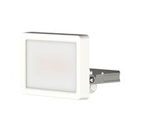 Theben Projecteur LED theLeda B20 Dual WH 1020672 - 20 W, 3000 K (blanc chaud) et 4000 K (blanc neutre) commutable, fonction DarkSky, cache diffuseur, inclinaison vers le haut et vers le bas, blanc