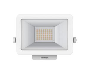 Theben 1020683 theLeda B20L WH projecteur à LED 20 W 5000 K extérieur | 2690 lm, IP 65, rotation 360°, modules mouvement/luminosité en option, blanc, blanc neutre
