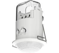 Theben 1030202 PIRA T6 Mini Détecteur de Mouvement Compact pour l'intérieur, 200 W LED, Zone de détection Circulaire 360°, Ø 6 m, Temporisation lumière 5 s - 15 Min, Montage au Plafond