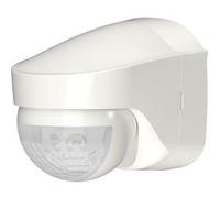 Theben 1030206 PIRA TO AP Détecteur de Mouvement pour l'extérieur, IP 55, Zone de détection Semi-Circulaire de 180°, Jusqu'à 12 m, Temporisation lumière 5 s - 15 Min, Montage Mural en saillie Blanc