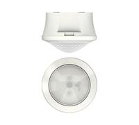 Theben 1030550 theMova S360-100 AP WH Détecteur de Mouvement Infrarouge Passif I Zone de détection 360° I Intérieur I Montage au Plafond en saillie I PIR