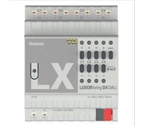 Theben 4800300 I LUXORliving D4 DALI I Actionneur DALI 4 canaux I Jusqu'à 30 appareils DALI par canal I DALI-2 I Pour système Smart Home KNX LUXORliving