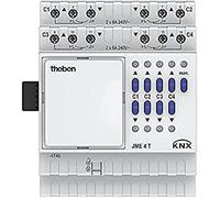 Theben 4930255 JME 4 T KNX Module d'extension d'actionneur de store à 4 voies pour module de base de la série MIX2 I Prolonge votre module de base MIX2 de 4 canaux supplémentaires I Rails DIN I Rail chapeau