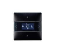 Theben 4969248 iON 108 KNX BK Contrôleur de pièce avec régulateur de température intégré, 20 fonctions librement paramétrées, écran LCD, accès Bluetooth, commande par application, KNX Data Secure