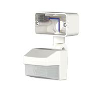 Theben 9080041 - Module détecteur de mouvement, pour montage de projecteurs LED theLeda B dual, angle de détection 180°, portée 12 m, interrupteur crépusculaire, Teach-In, noir