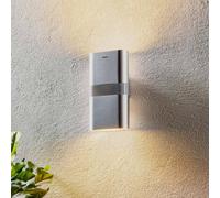 Theben Applique extérieur avec détecteur theLeda D UD AL, gris, Aluminium, Moderne