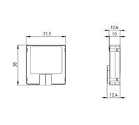 Theben Theben Interface de bouton LUXORliving T4.1 Quantité:1
