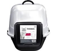THEBES Maison de toilette XXL Bac a litiere 62 53 58 cm et Pour chat Multicolore G