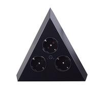 THEBO prise d'angle ST 3007/ C noir mat Prise triangulaire 240 V