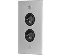 THEBO 2-fold electric corner post ST 3007-2 en acier inoxydable / Tiroirs d'angle / Tiroirs multiples / Prises de courant