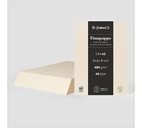 TheCardboardCo Carton finlandais, carton de bois pour le modélisme, le contrecollage & le bricolage créatif (1 mm - DIN A3)