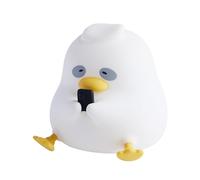 TheCartoonWorld Lampe de nuit LED en silicone en forme de canard blanche, rechargeable USB, lumière de nuit pour enfants