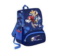 TheCartoonWorld Sac à dos d'école extensible SONIC 2023/2024, Try