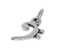 TheCharmWorks Charm Clé de FA en Argent 925/1000
