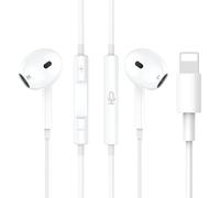 Thecoopidea Écouteurs Filaires Lightning pour iPhone [Certifié MFi], Casque Intra-Auriculaire HiFi Stéréo avec Micro et Contrôle du Volume, Compatible iPhone 14/14 Pro/13/12/11/XR/XS/X/8/7/SE iOS