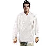 thecostumebase Chemise Exact Pirate Costume Jack Sparrow (XL) Blanc