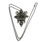 thecostumebase Costume Base Resident Evil Village Alcina Dimitrescu Pendentif vampire double face Doré antique