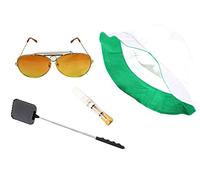thecostumebase Fear & Loathing Chapeau Las Vegas Lunettes de Soleil Orange Porte-Cigarette Flyswatter