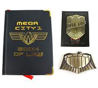 thecostumebase Judge Dredd Props Lot de 3 répliques d'accessoires de livre d'insigne à boucle