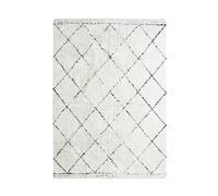 Thedecofactory BERBERE Losange - Tapis berbère en Coton Motifs Losanges écru Naturel 120x170