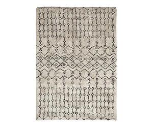 Thedecofactory BERBERE Tribal - Tapis 100% Coton recyclé Motifs berbères écru Naturel 120x170