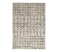 Thedecofactory BERBERE Tribal - Tapis berbère en Coton recyclé écru 160x230