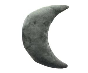 Thedecofactory Coussin Extra-Doux en Forme de Lune Gris 30x45