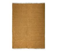 Thedecofactory Essence - Tapis en Jute et Coton avec Franges Ocre 120x170