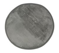 Thedecofactory Flanelle - Tapis Rond Extra-Doux Gris diam.70