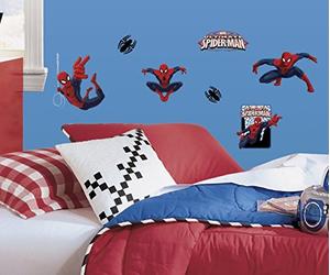 Thedecofactory RMK1795SCS Stickers Marvel Spiderman Roommates Repositionnables (22 Stickers) 24972161, Vinyle, Multicolore, 104 x 26 x 2.5 cm