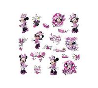 Thedecofactory RMK2554SCS Stickers Disney Minnie Fashionista Roommates Repositionnables (19 Stickers), Vinyle, Multicolore, 104 x 26 x 2.5 cm