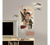 Thedecofactory RMK3013GM Stickers Star Wars EP VII Hero Burst Giant Roommates Repositionnables (75X82CM), Vinyle, Multicolore, 104 x 46 x 0.1 cm