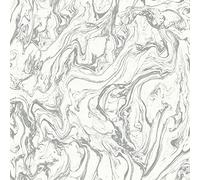 Thedecofactory RoomMates Papier Peint AHESIF REPOSITIONNABLE MARBRE Gris