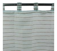 Thedecofactory SHAM - Voilage Effet Soie à Pattes Bleu Ciel 110x250