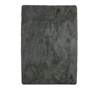 Thedecofactory Tapis à Poils Longs Extra-Doux, 190cm x 290cm, Gris Foncé