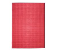 Thedecofactory Tapis en Bambou à Lattes et ganse Rouge 133x180