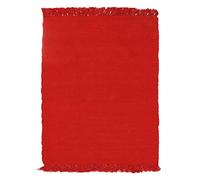 Thedecofactory Tapis en Coton Rouge 120x170