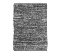 Thedecofactory Tapis en Cuir tressé Gris Clair 120x170
