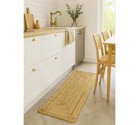 Thedecofactory Tapis en Jute tressé Naturel Artisanal 45x120