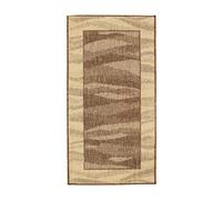 Thedecofactory Tapis réversible Ondes abstraites Beige-Marron 110x60
