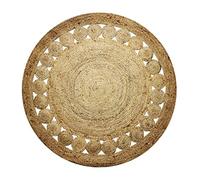 Thedecofactory Tapis Rond en Jute Rosace Naturel diam.120