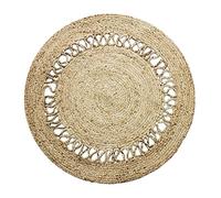 Thedecofactory Tapis Rond en Jute Vague Naturel diam.120