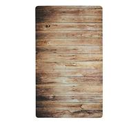 Thedecofactory Woody Vinyle - Tapis de Cuisine imprimé Bois Marron 45x75