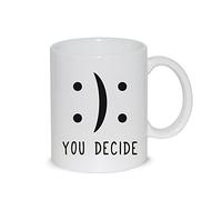 Thedifferent Tasse Mug Happy Or Sad You Decide - Tasse en céramique Thè/lait - Idée cadeau