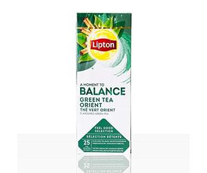 Thee Lipton Green Tea Oriënt met envelop 25stuks