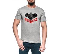 Thee Oh Sees Logo Bat Homme Gris T-Shirt Manches Cortes Men's Grey T-Shirt